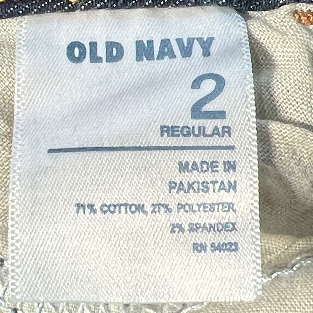 Old Navy The Rock Star Campfire Dark Wash Bootcut Jeans Size 2 EUC - Picture 10 of 11